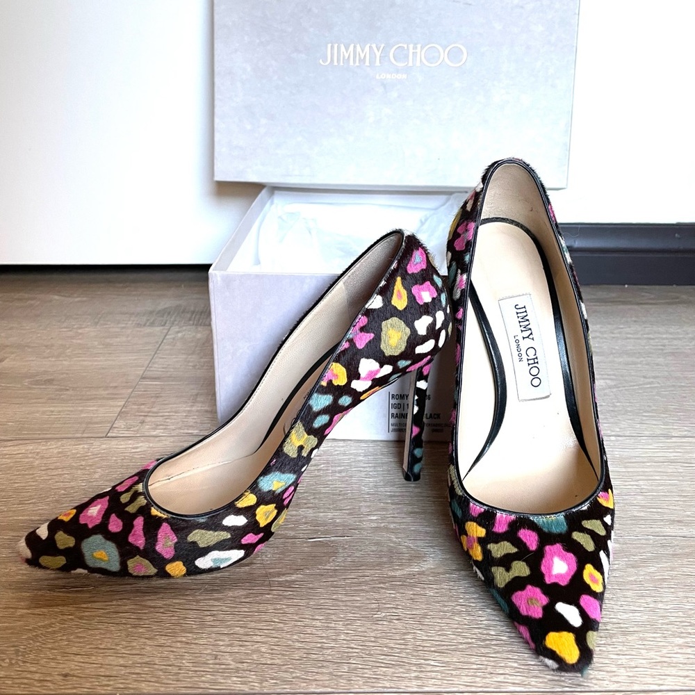 Jimmy Choo Romy 100mm multicolor shoes